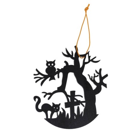 Carved pendant "Night in the cemetery"