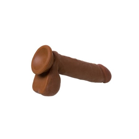 Toyfa Realstick Elite Mulatto phallimitator, realistic, on suction cup, mulatto, 16 cm-12