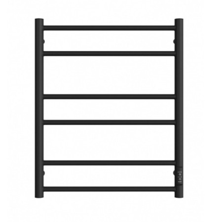 The electric heated towelputor "Dvin" L Neo, 600x500 mm, dimmer, black matte-1