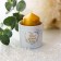 Kashpo ceramic with embossing, pot “Grow”, 8 x 7.5 cm