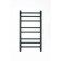 Electric towel Grois Alex, 400x800 mm, 8 crossbars, lower, black