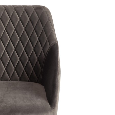Bremo Mod chair. 708 fabric/metal, 58x55x83cm, gray 26/black-5