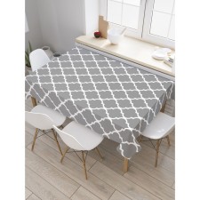 The tablecloth “Ahromatic ornament”, rectangular, oxford, size 145x180 cm
