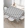 The tablecloth “Ahromatic ornament”, rectangular, oxford, size 145x180 cm