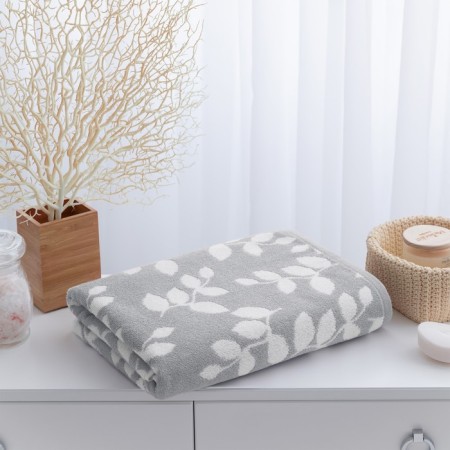 Terry towel Verossa Verdi, 450 g, size 70x130 cm, gray, white color-2