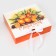 New Year. Gift New Year's folding, packaging, "Orange", 20 × 18 × 5 cm.