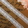 Knitted lace, 15 mm × 2.7 ± 0.5 m, white color