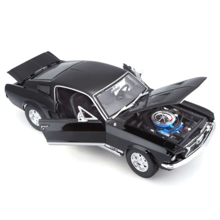MASTO DIE-CAST 1967 Ford Mustang Fastback, 1:18, the color is dark green-6