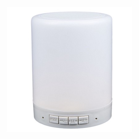 Portable column Pero WS04, 3 W, Bluetooth 5.3, 400 mAh, backlight, white