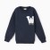 A sweatshirt for a boy, I am launched, the color is dark blue, height 128 cm