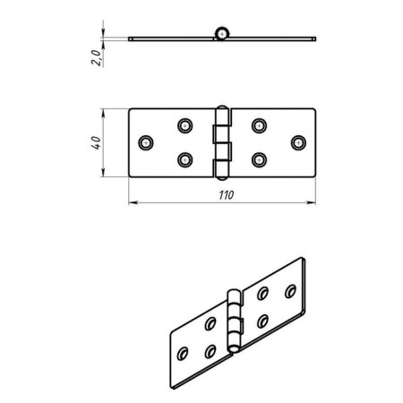 Loop card tundra, 110x40 mm, without coating, 1 pc.-4