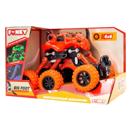 Inertial Funky Toys “SUV” machine, Orange color-1