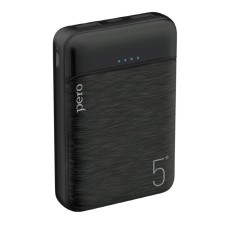 External battery PERO PB01, 5000 mAh, 2 USB, 2.1 A, indicator, black