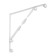 Bracket, Light, 250x250, metal, white, 1 pc.
