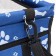 Car Seats for animals 40*30*25 cm, blue with white paws and bones