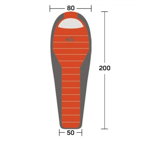 The sleeping bag TRAMP FJord T -Loft Compact, Coconut, 2 layers, left, 80x200 cm, -5 ° C, Olive color-2
