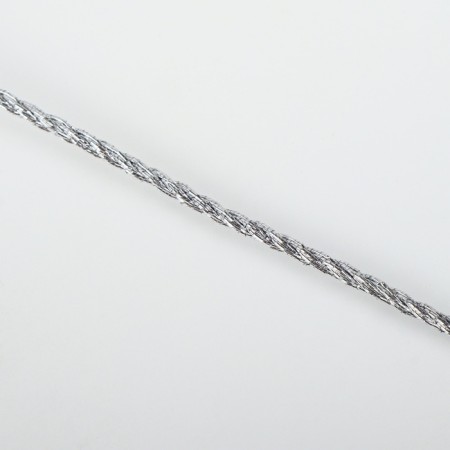 Thread for weaving, d = 2 mm, 15 ± 1 m, silver color-3