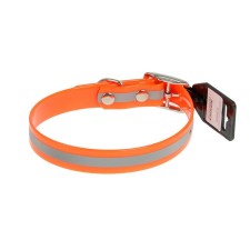 Biotan collar with a reflective strip, 39-51.5 x 2.5 cm, orange