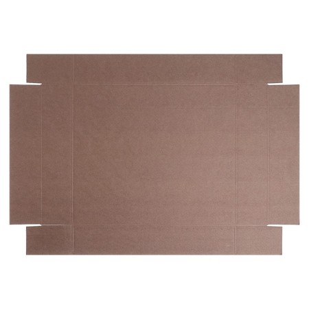 Box the team without printing a lid is a brown without a window 37 x 32 x 7 cm-2
