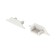 Set of plugs (for alm010s profile) 10 pcs, white