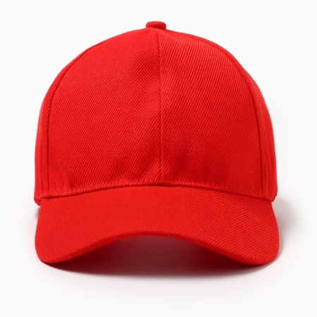 Basebolka male plain minku, size 58, red color-3