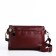 Cross-Bodi bag with zipper, burgundy color
