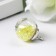 Suspension decorative for creativity glass "ball - pebbles" green d = 1.6 cm set 10 pcs