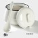 Porcelain sugarian with a spoon Magistro "sea breeze", 250 ml, white color