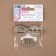 Bag -3 × 3 cm fastener, pearl silver color