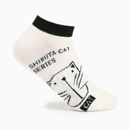 Women's socks, white color, size 23-25