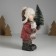 Souvenir ceramics Light "Baby in a red coat, with a Christmas tree and a elk" 10.5x8.5x19 cm