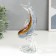 Souvenir Glass "Dolphin on the Wave" under the Muranian glass mix 20.5x10 cm