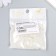 Beads for creativity plastic "Flower. White mother -of -pearl" set 20 grams 0.7x0.7x0.4 cm