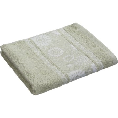 Tainted towel "Chamomile", 420 g, size 70x135 cm, pistachio color