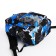 Youth backpack from textiles, 3 pockets, blue color