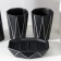 Loko's bathroom set, 4 items (a 280 ml soap dispenser, soap dish, 2 cups 250 ml), black color is black