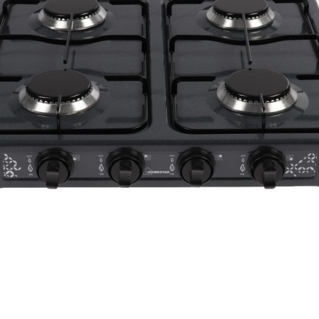Gas tiles Homestar HS-1204, 4 burners, black-2