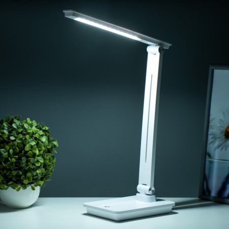 Ansel table lamp LED 8W AKB USB white 28x16.5x38 cm Risalux-2