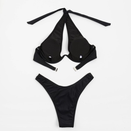 Swimsuit female separate minku color black, size 42-7