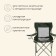 Folding chair with a cup holder 48 x 48 x 76 cm, up to 100 kg, green color