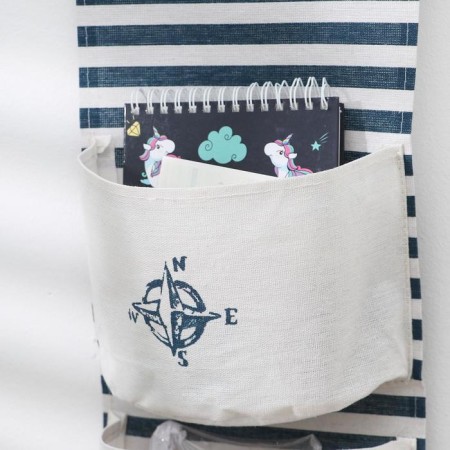 ORGANIZER OF SUBSTANCE with pockets "Sea Battle", 3 pockets, 55 × 20 cm, blue color-2