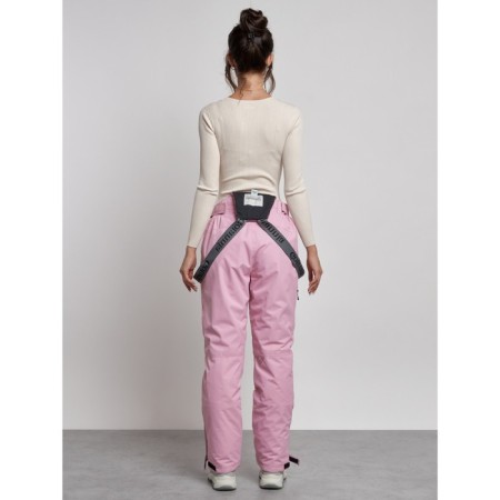 Semi -combinezone ski insulated female winter, size 44, pink color-3
