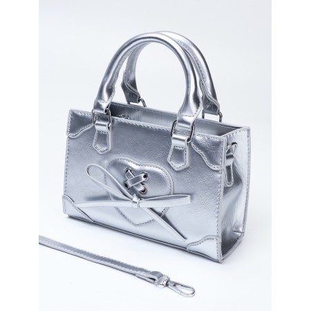 Women's bag, 20*8*14, lightning departure, belt lengths, silver-5