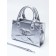 Women's bag, 20*8*14, lightning departure, belt lengths, silver