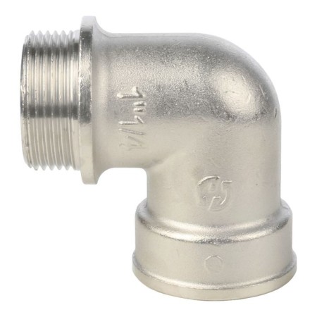 STOUT SFT-0016-000114, 1 1/4 ", external/internal thread, with emphasis, nickel. Brass-1