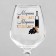 A glass for the wine "Marina does not miss" 350 ml