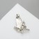 Brooch "Bird" dove of the world, color silver