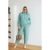 Female costume, size 62, light green color