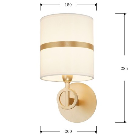 Wall lamp Mateo 150 mm, 200 mm, E14 40W-2