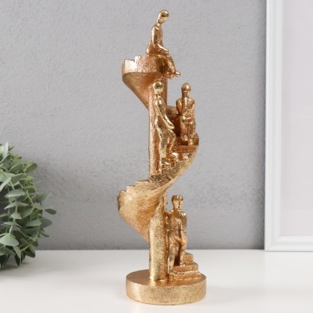 Polystone souvenir "Career Staircase" 9.5x9.5x30.5 cm-1